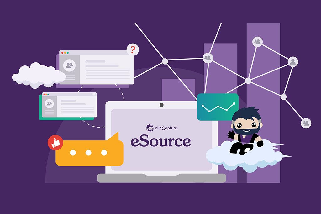 What are the benefits of eSource for a clinical trial?